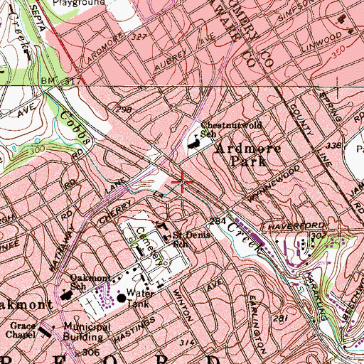 Topographic Map of Pantreading Creek, PA