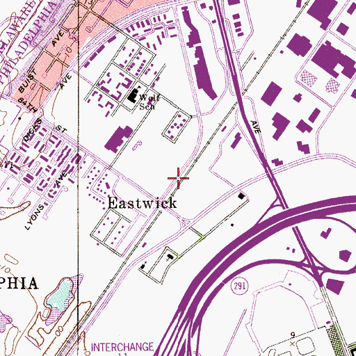 Topographic Map of Mingo Creek, PA