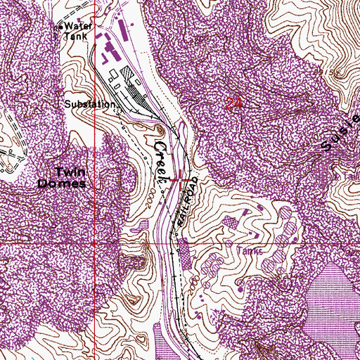 Topographic Map of Susie Gulch, AZ