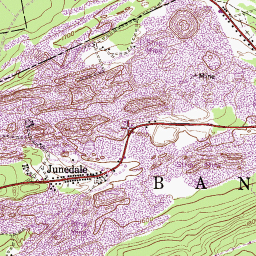 Topographic Map of Leviston, PA