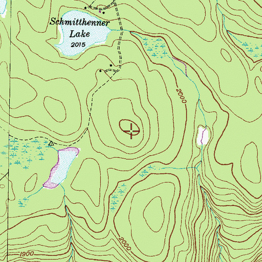 Topographic Map of Short Mountain, PA