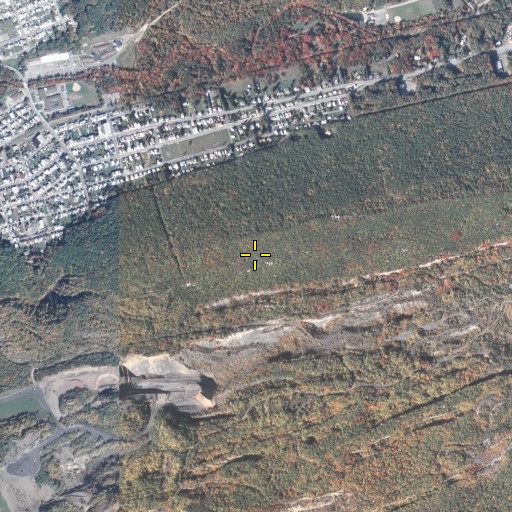 Aerial/Satellite Image of Locust Mountain, PA