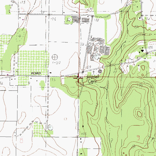 Topographic Map of Holiness Church, AL