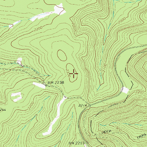 Topographic Map of North Fork Summit, PA