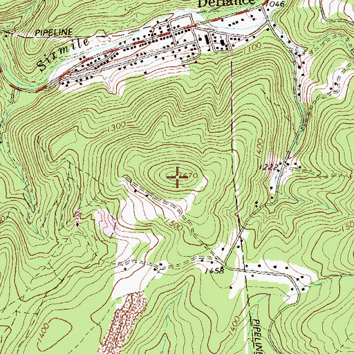 Topographic Map of Nagley Knob, PA