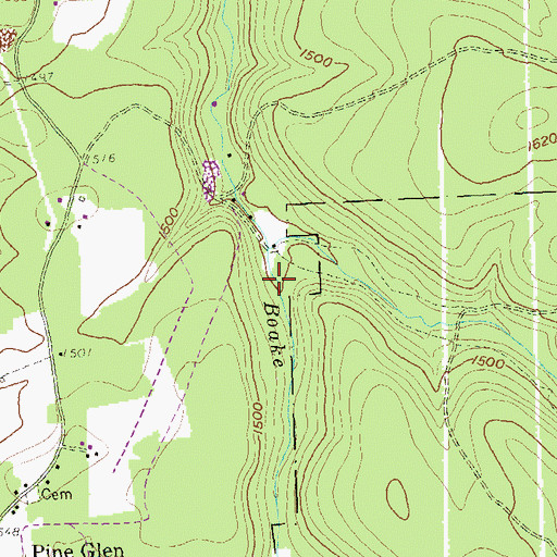 Topographic Map of Big Sterling Spring, PA