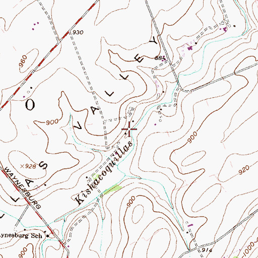 Topographic Map of Swarey Spring, PA
