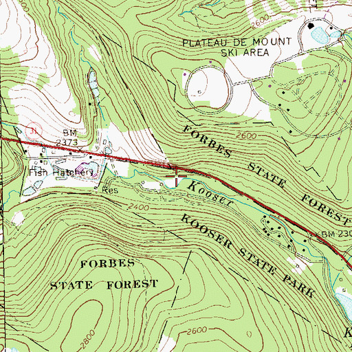 Topographic Map of VanDyke Spring, PA