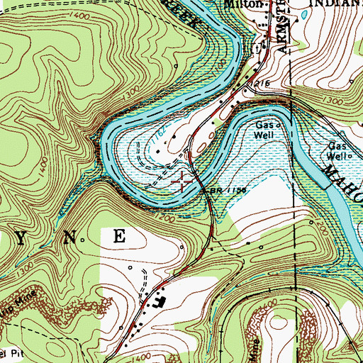 Topographic Map of Independence (historical), PA