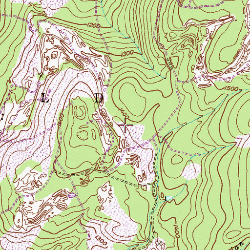 Topographic Map of Spruce Swamp, PA