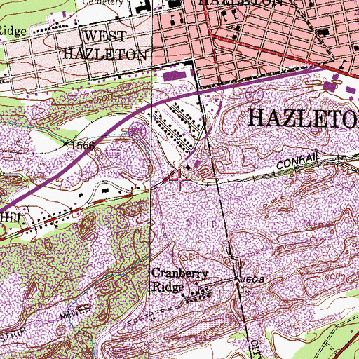 Topographic Map of Boyds Run (historical), PA