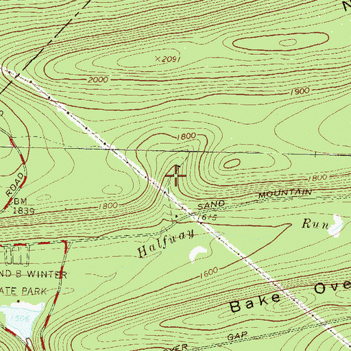 Topographic Map of Boiling Spring, PA