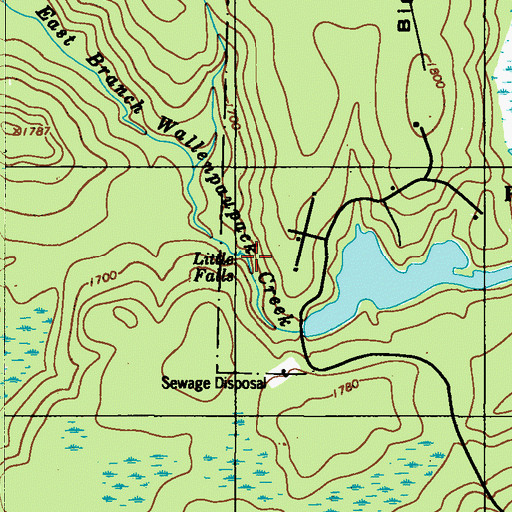 Topographic Map of Little Falls, PA
