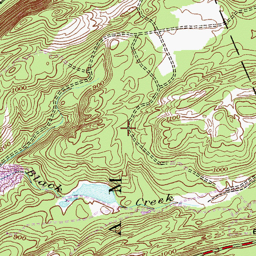 Topographic Map of Turkey Pond (historical), PA