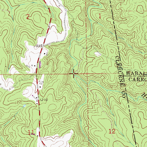 Topographic Map of Holland Creek, AL