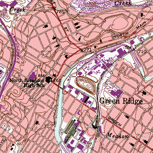 Topographic Map of Von Storch Breaker, PA