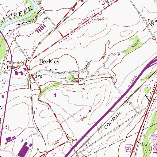 Topographic Map of Geiles Spring, PA