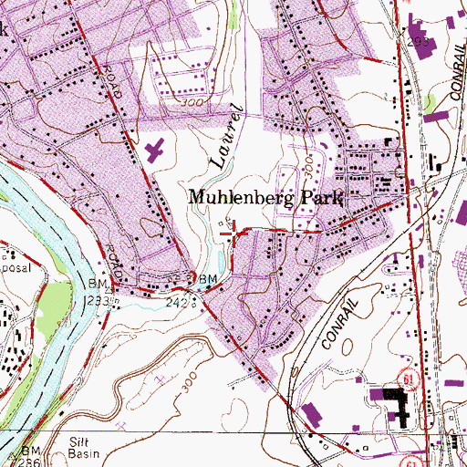 Topographic Map of Mammoth Spring, PA