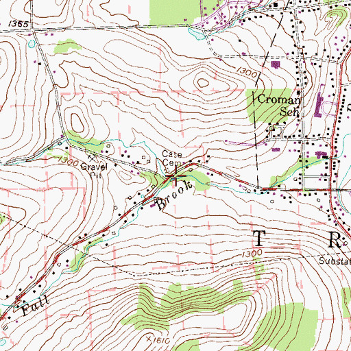 Topographic Map of Railroad Springs, PA