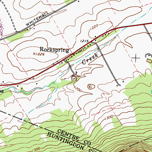 Topographic Map of Rock Spring, PA