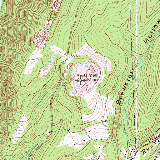 Topographic Map of Rogers Knob, PA