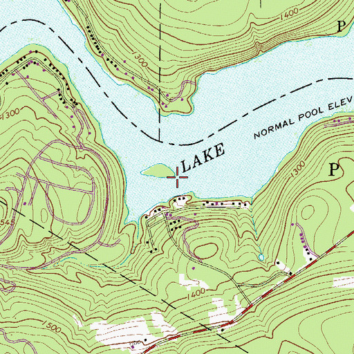 Topographic Map of Cairns Island, PA