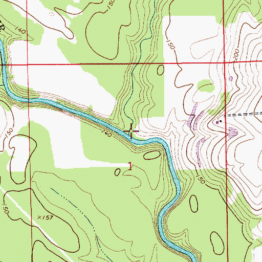 Topographic Map of Holley Mill Creek, AL