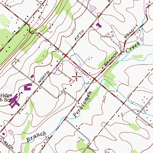 Topographic Map of Hunsberger Knoll, PA