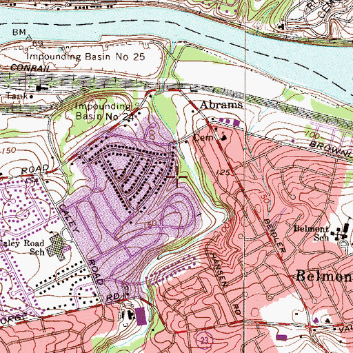 Topographic Map of Sweet Briar, PA