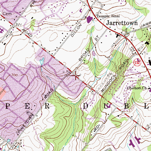 Topographic Map of Meadows at Lower Gwynedd, PA