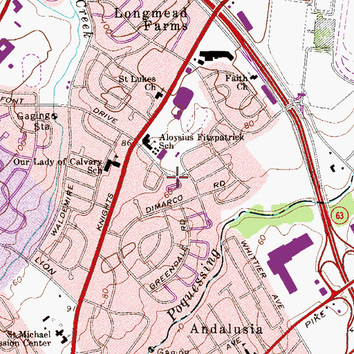 Topographic Map of Milbrook, PA