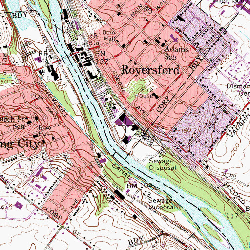 Topographic Map of Roboda, PA