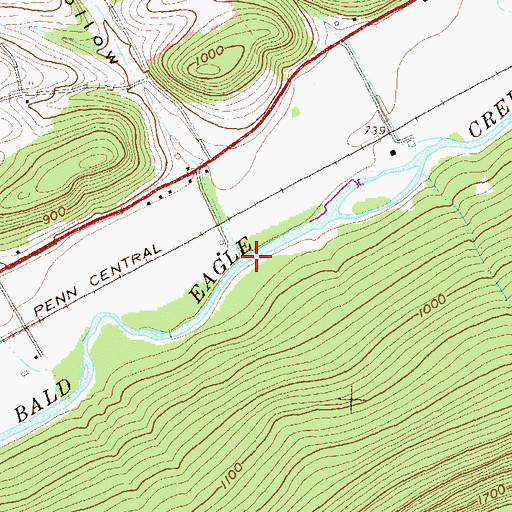 Topographic Map of Brower Hollow Run, PA