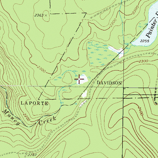 Topographic Map of Muncy Creek, PA