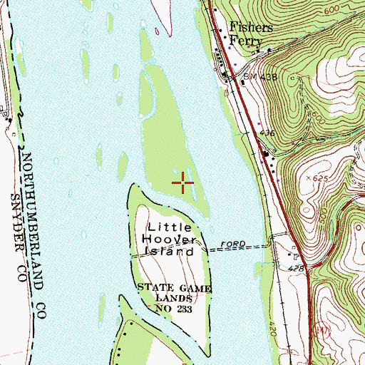 Topographic Map of Wises Island, PA