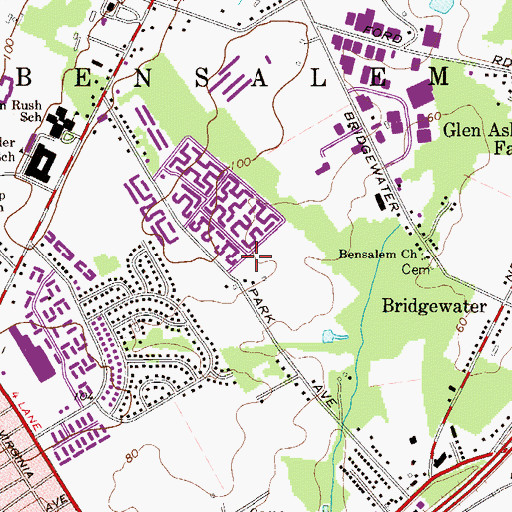 Topographic Map of Carriage Stop, PA