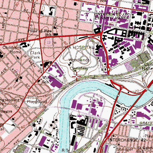 Topographic Map of Southwest Schuylkill, PA