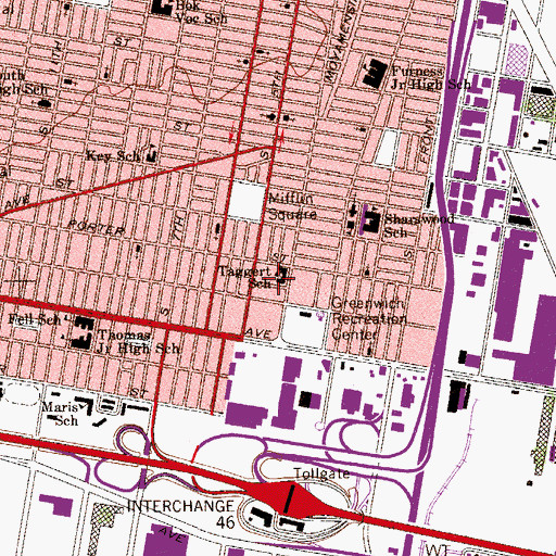 Topographic Map of Whitman, PA