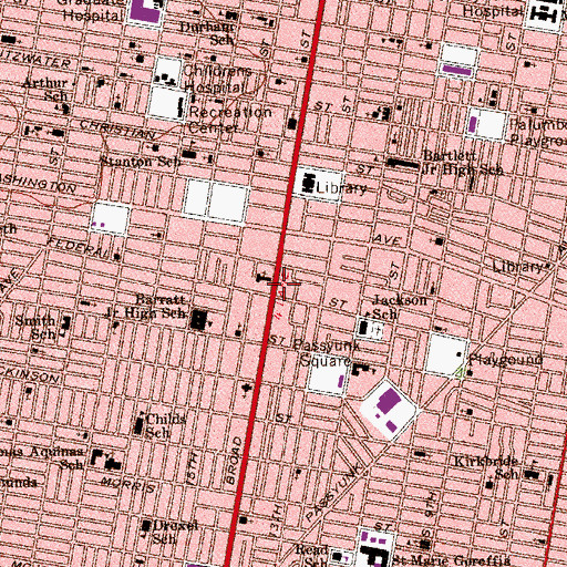 Topographic Map of Hawthorne, PA