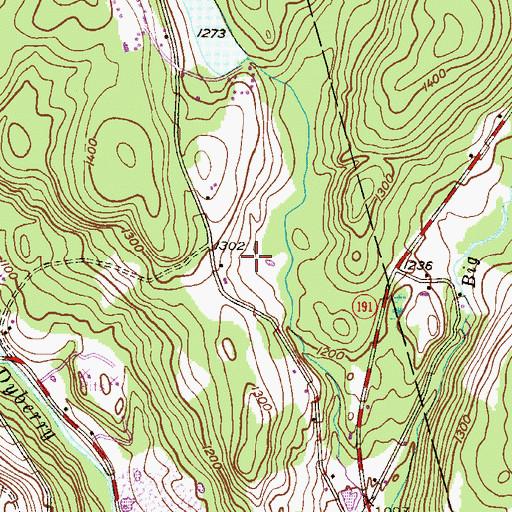 Topographic Map of Camp Cayuga Lake, PA