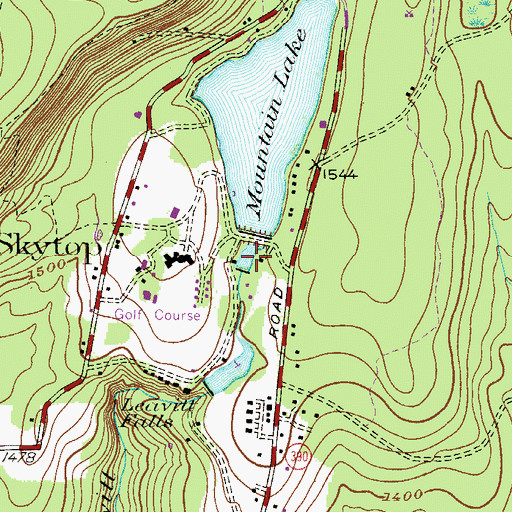 Topographic Map of Lower Lake, PA