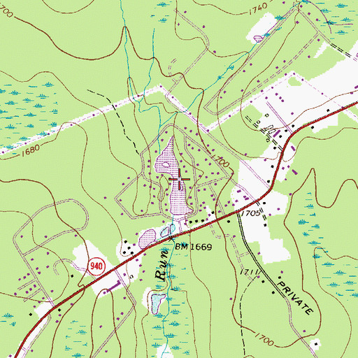 Topographic Map of Lake Onocup, PA