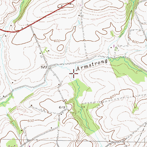 Topographic Map of Conleys Creek, PA