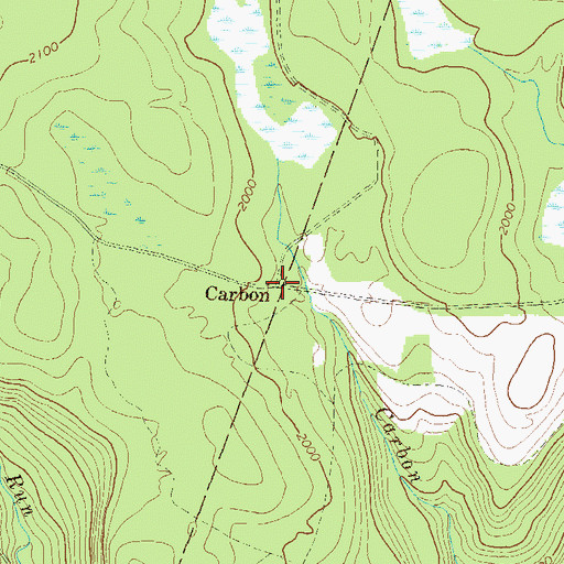 Topographic Map of Carbon, PA