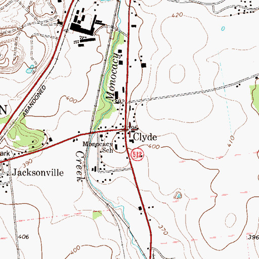 Topographic Map of Clyde, PA