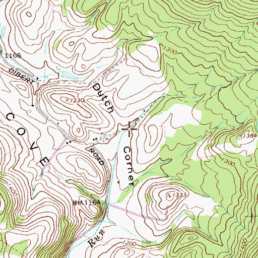 Topographic Map of Dutch Corner, PA