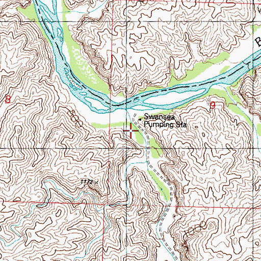 Topographic Map of Swansea Pumping Station, AZ