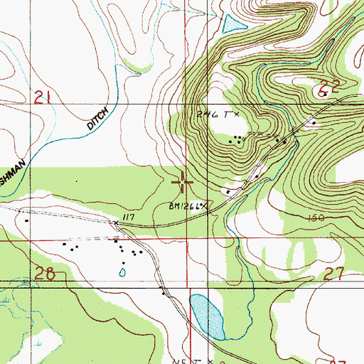 Topographic Map of Hope School, AL