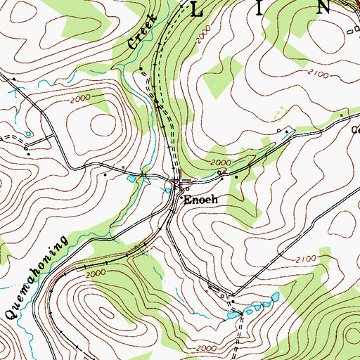 Topographic Map of Enoch, PA