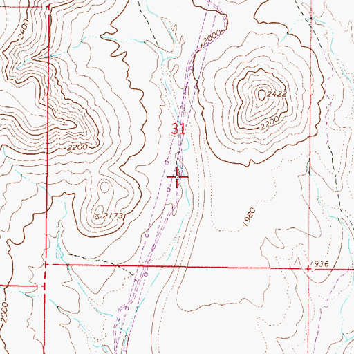 Topographic Map of Sweat Canyon, AZ